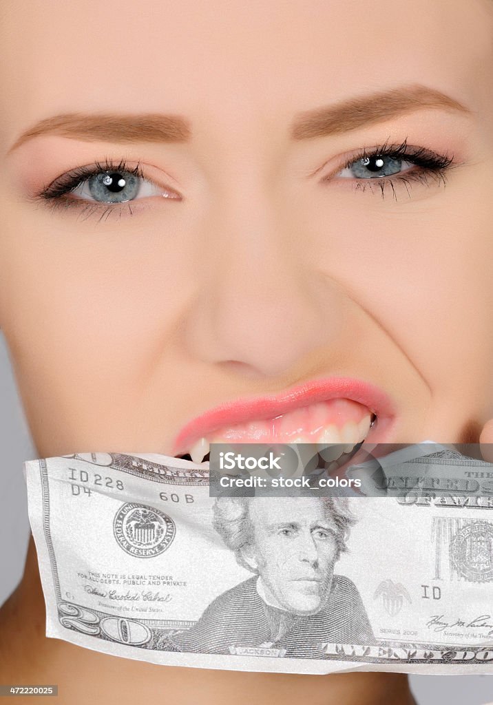 Mordersi dollari canadesi - Foto stock royalty-free di Adulto