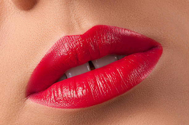 istock Red lips . Fashionable and stylish lipstick. 472221418