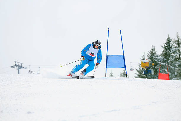 istock Giant slalom race - Snow Skiing 472221891