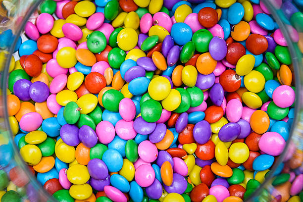 istock Colorful chocolate candies background 472223885