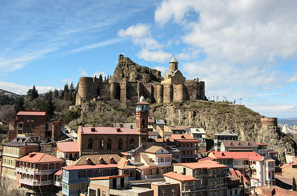 istock Narikala Citadel and Abanotubani, Old Tbilisi 472226405