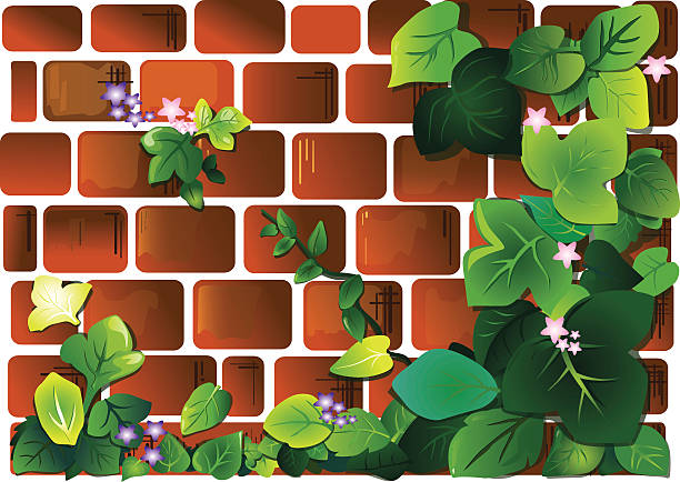 gardenwall - ummauerter garten stock-grafiken, -clipart, -cartoons und -symbole