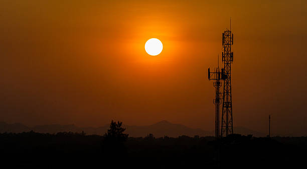 istock Electricity supply pylons before sunset 472229011