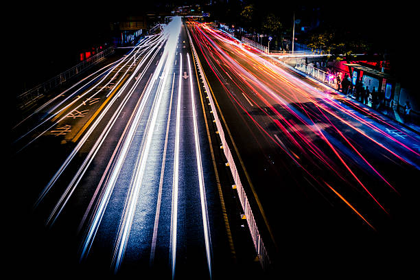 istock The busy urban traffic at night 472229127