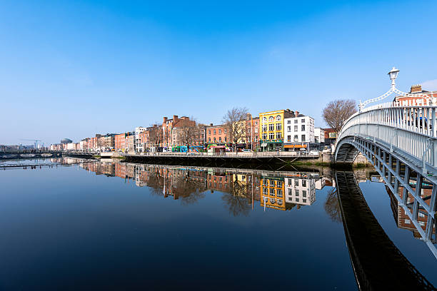 istock Hapenny Bridge reflecting in the river in Dublin 472229890