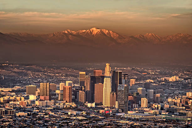 istock Downtow Los Angeles Skyline at Dusk 472230507