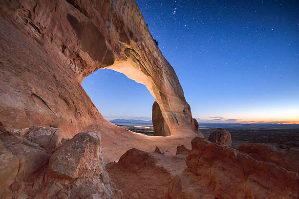 istock Natural Arch in Moab Utah at Night 472231517
