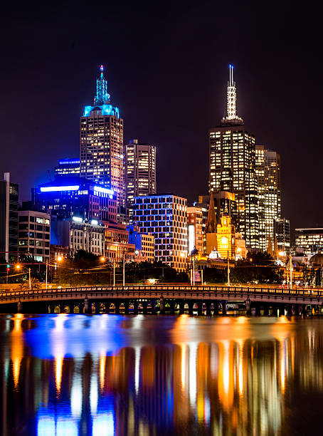 istock Skyscrapers at night in Melbourne 472232075