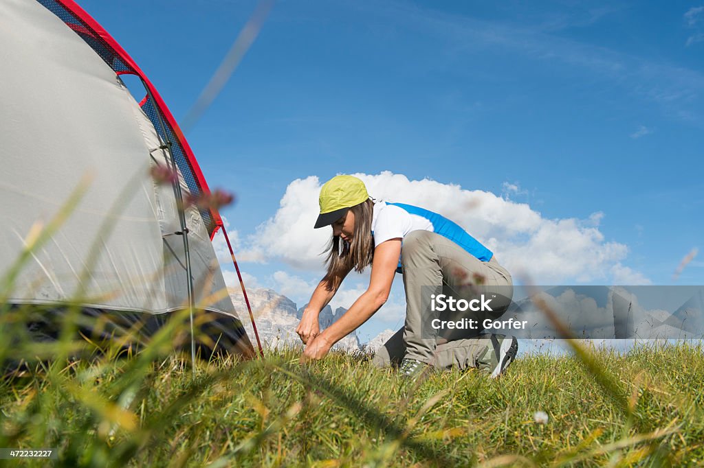 Sommer Freiheit und camp - Lizenzfrei Bauen Stock-Foto