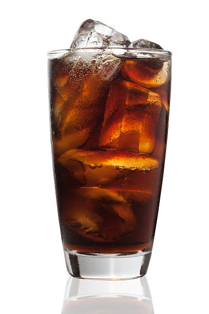 istock Glass of Ice Cola Isolated on White Background 472233036