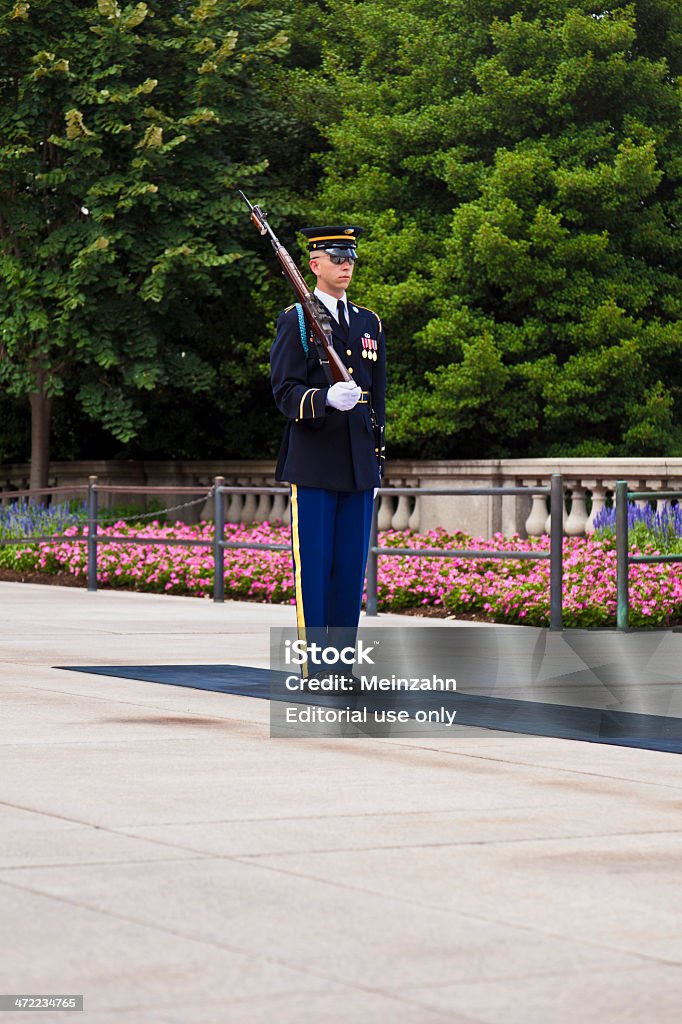 Relève de la Garde au cimetière national d'Arlington à Washington - Photo de Adulte libre de droits