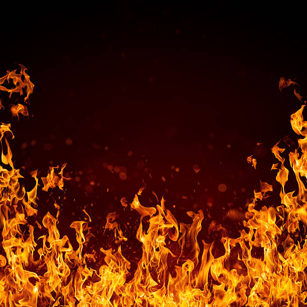 istock XXXL Hot and beautiful fire flame with bright sparks 472235953