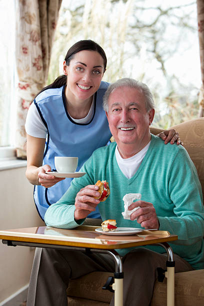 istock Senior Man Enjoying Afternoon Tea 472236543