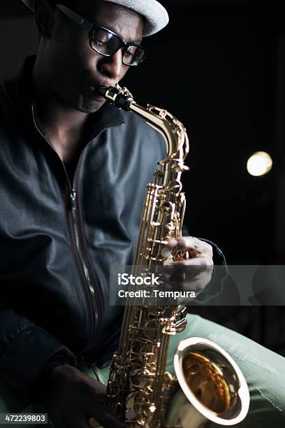 Saxophonist At A Jam Session Stock Photo - Download Image Now - 20-24 Years, 25-29 Years, Adult