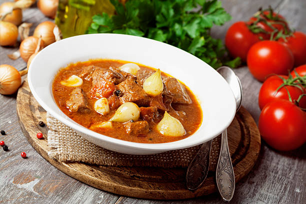istock Stewed beef with onions and tomatoes, stifado 472240324