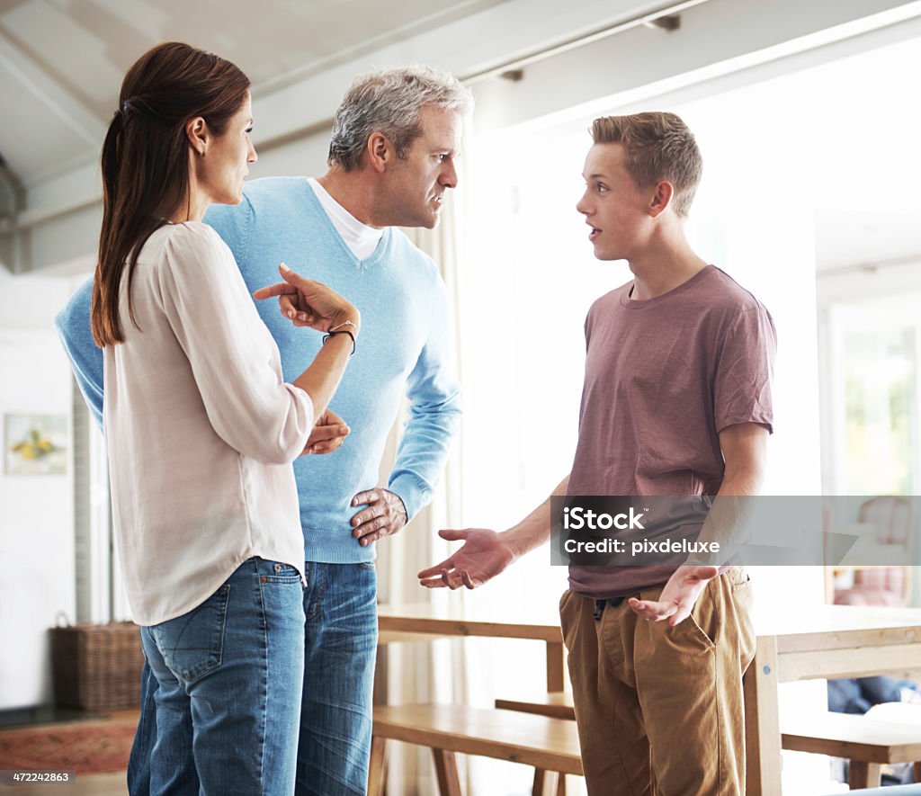That was unacceptable behaviour, young man A teenage boy in an argument with his parentshttp://195.154.178.81/DATA/istock_collage/0/shoots/784352.jpg Teenager Stock Photo