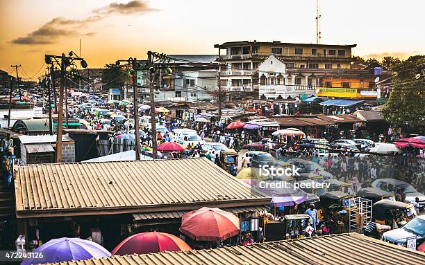 Busy Streets Of Lagos Nigeria Stock Photo - Download Image Now - Nigeria, Lagos - Nigeria, City