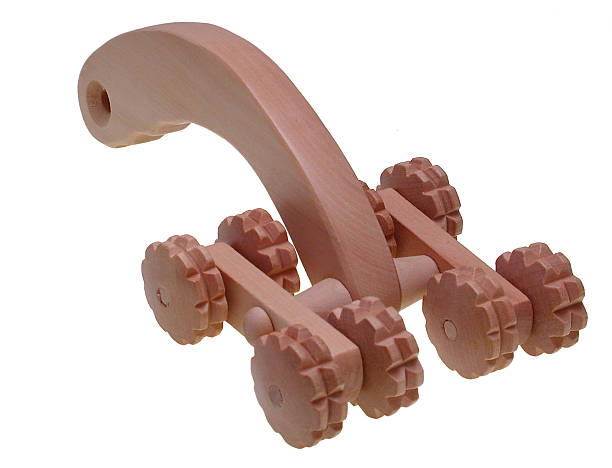 istock Massage roller made of wood 472243150