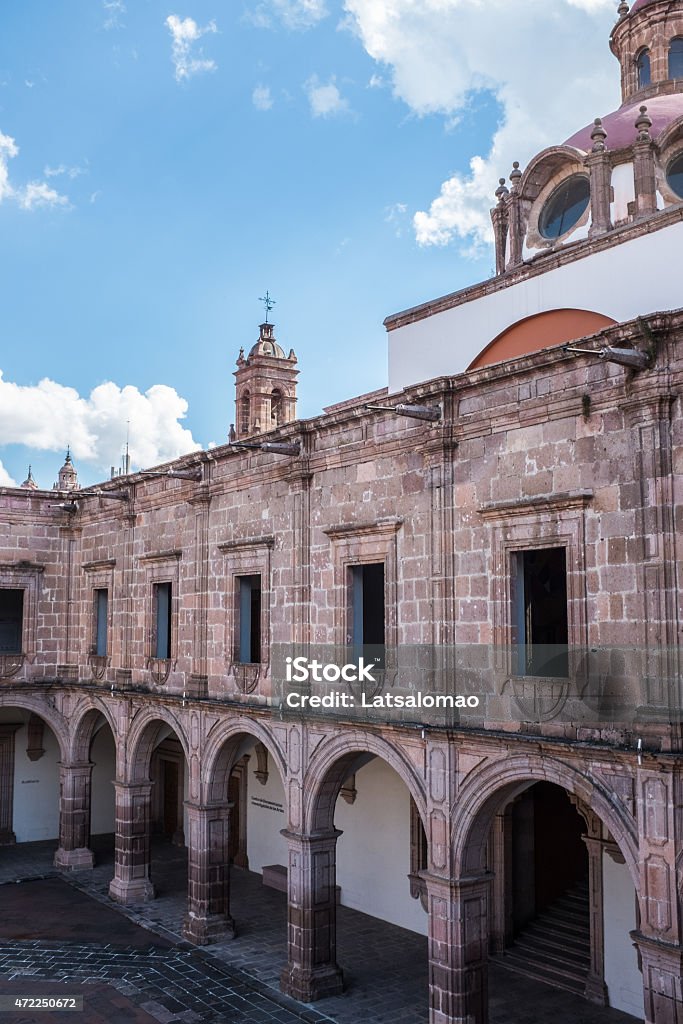 Old Jesuit Clavijero palace Picture of the old Jesuit Clavijero palace in Morelia, Mexico. 2015 Stock Photo