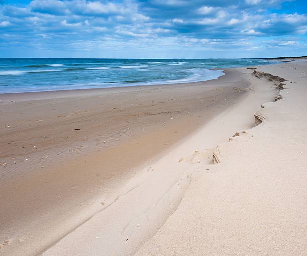 istock Beautiful view on Baltic sandy coast 472251734