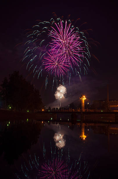 istock Fireworks in the city 472254198