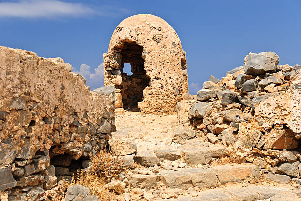 istock Ruined fire position, war, Gramvousa fortress, Crete, Greece 472266172