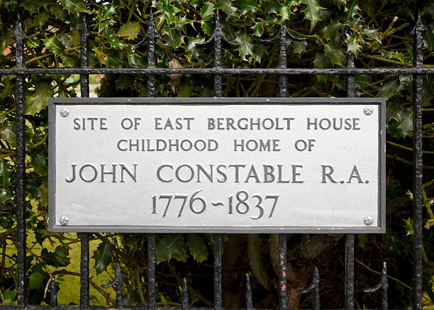 sitio de john constable hogar de la infancia, este bergholt - john constable fotografías e imágenes de stock