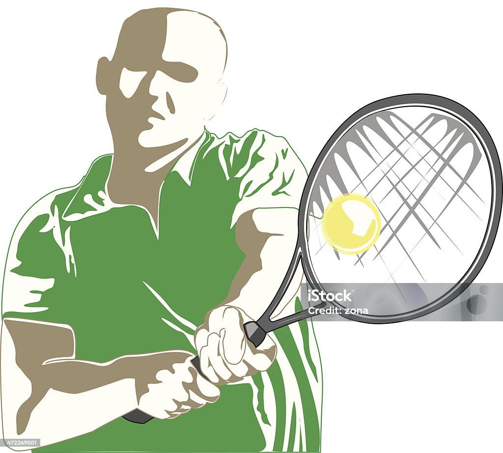 tennis player - Lizenzfrei Aktivitäten und Sport Vektorgrafik