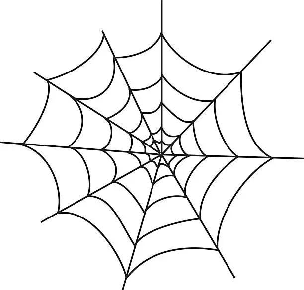 Vector illustration of Basic Spiderweb (vector)