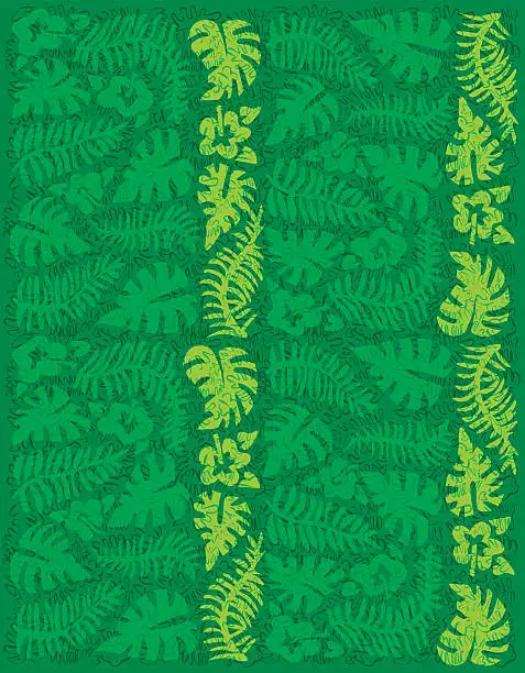 Vector illustration of Primitive Jungle Mix Pattern