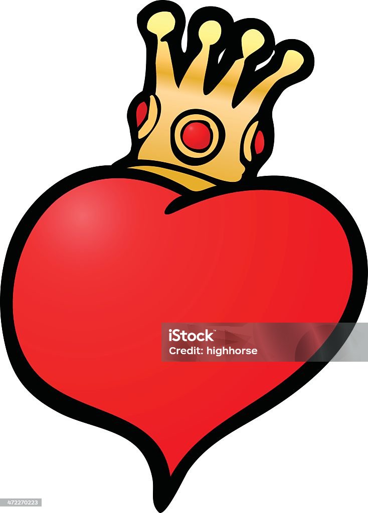 King of Hearts - Vetor de Amor royalty-free