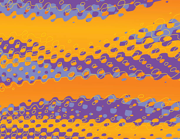Bекторная иллюстрация Оранжевый и фиолетовый