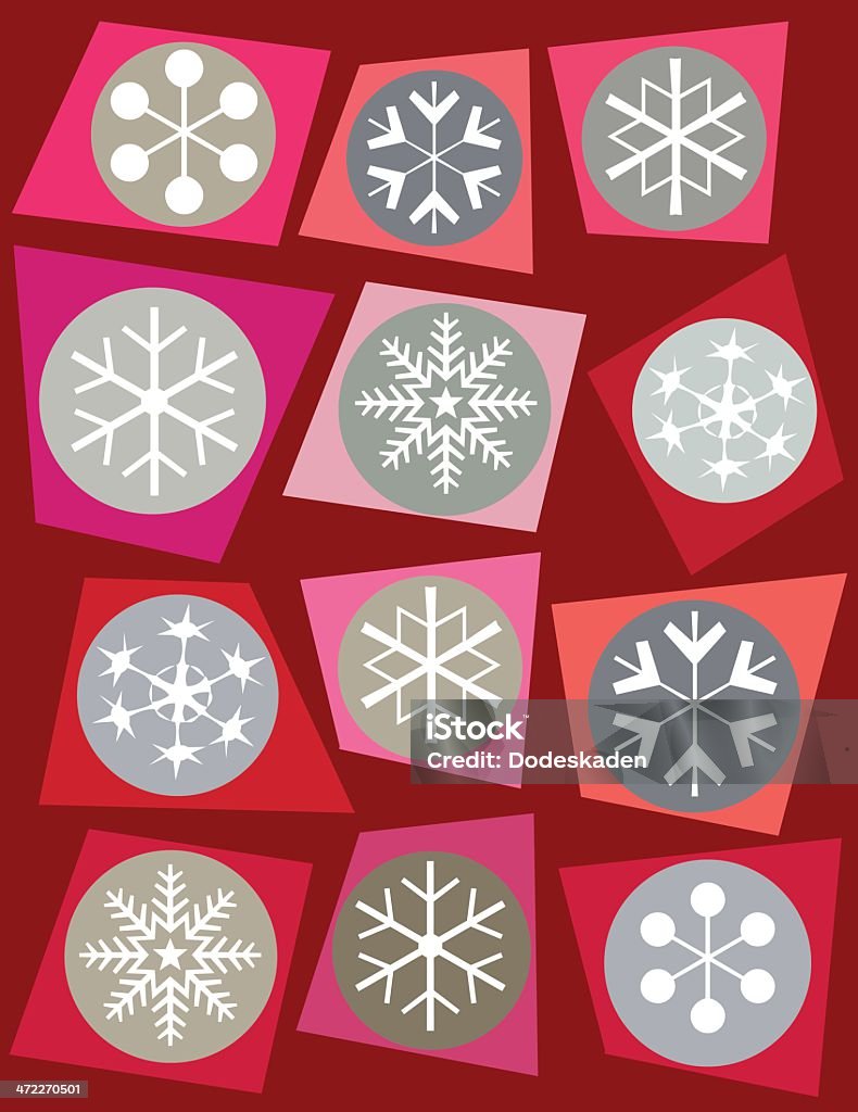 Natale fiocchi di neve - arte vettoriale royalty-free di Arte, Cultura e Spettacolo