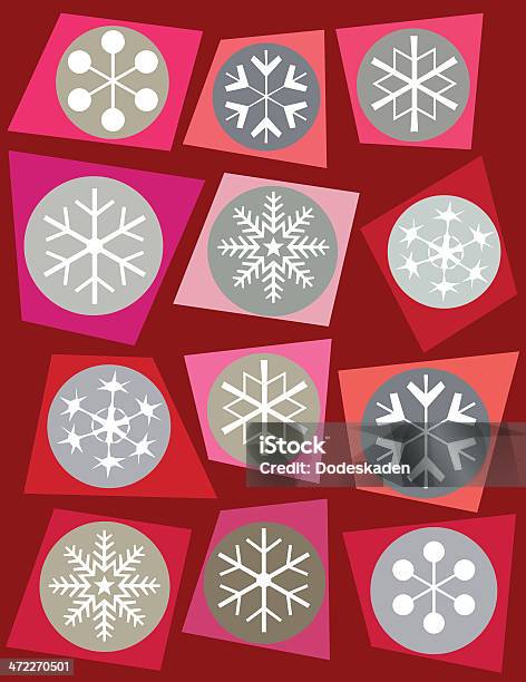 Natale Fiocchi Di Neve - Immagini vettoriali stock e altre immagini di Arte, Cultura e Spettacolo - Arte, Cultura e Spettacolo, Carta, Carta da regalo