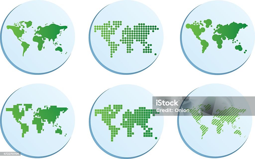 Map Simle Graphics Six Simple Maps Illustration Stock Illustration - Download Image Now ...