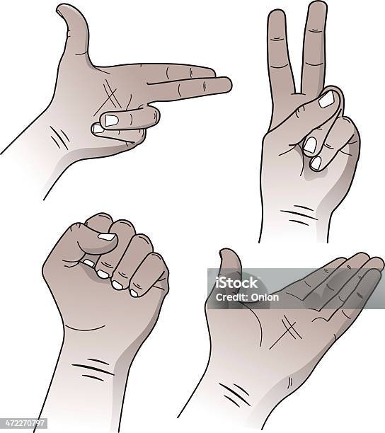 Hand Expressions Illustrations Stock Illustration - Download Image Now - Wrinkled, Art, Art And Craft