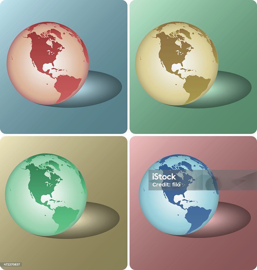 Rozjarzony Globusy [ Wektor ] - Grafika wektorowa royalty-free (Biznes)