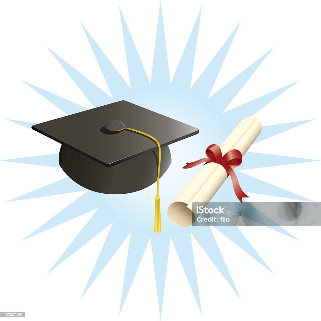 Vector Graduayion Papper Graduation Vector Stock Illustration - Download Image Now - Certificate ...