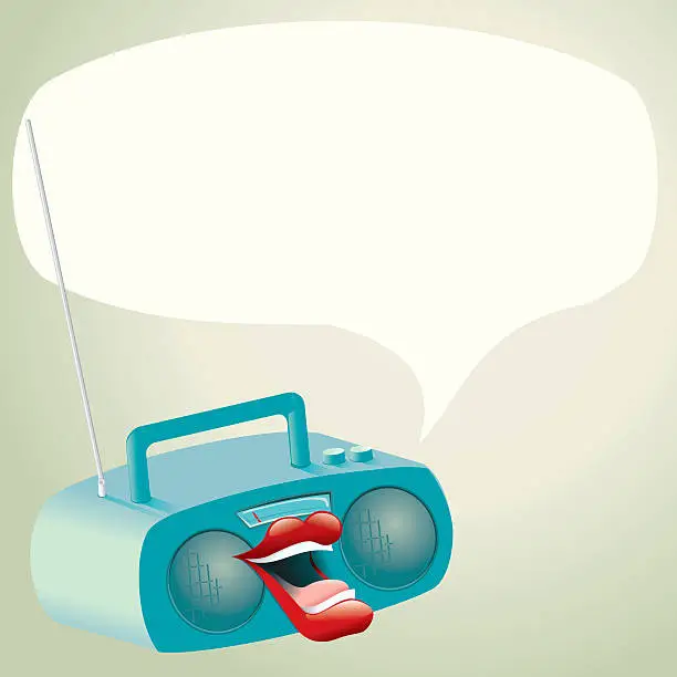 Vector illustration of Talk Radio