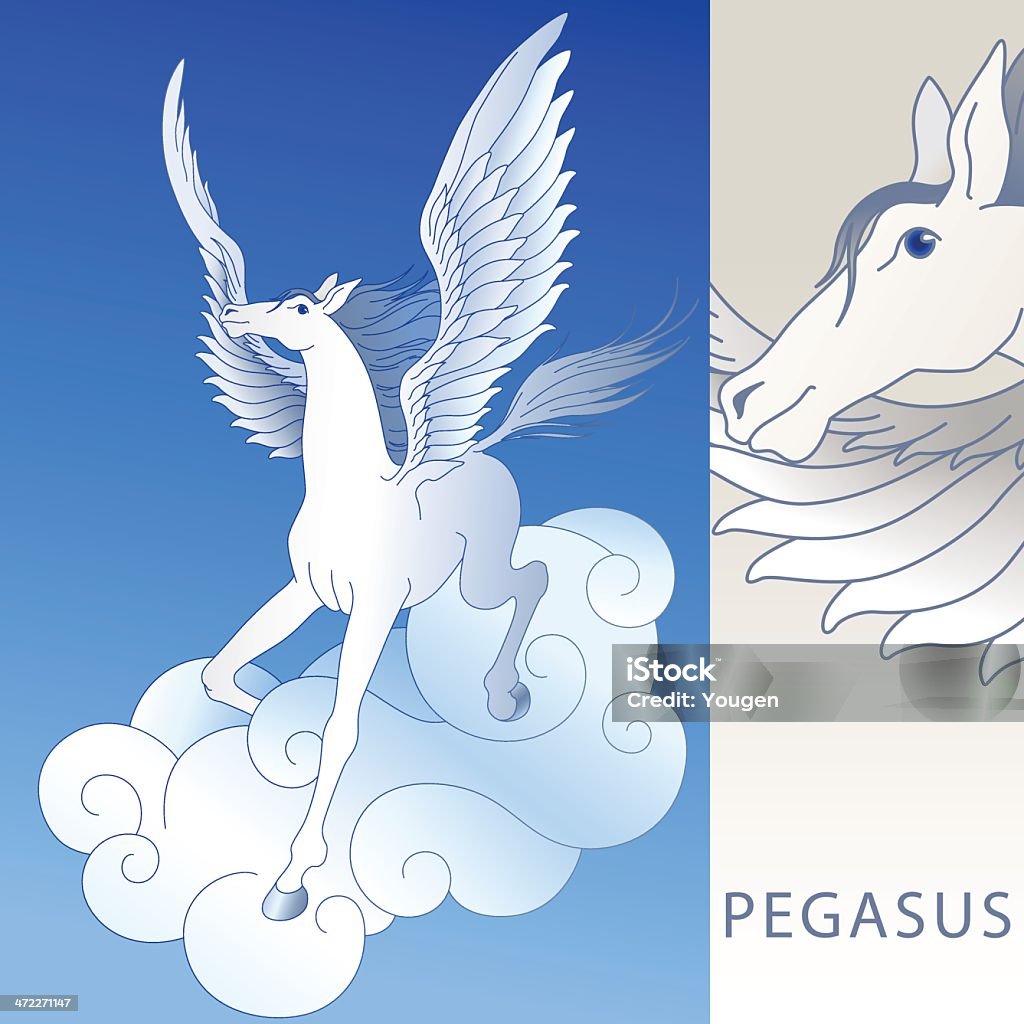 Pegasus (vecteur - clipart vectoriel de Icône libre de droits