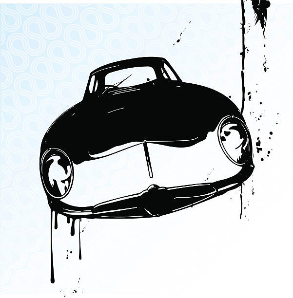 Car Stencil - Illustration vector art illustration