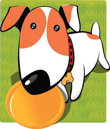 Dog With His Toy Stock Illustration - Download Image Now - Dog, Cartoon, Plastic Disc - iStock Dog With His Toy Stock Illustration - Download Image Now - Dog, Cartoon, Plastic Disc - iStock