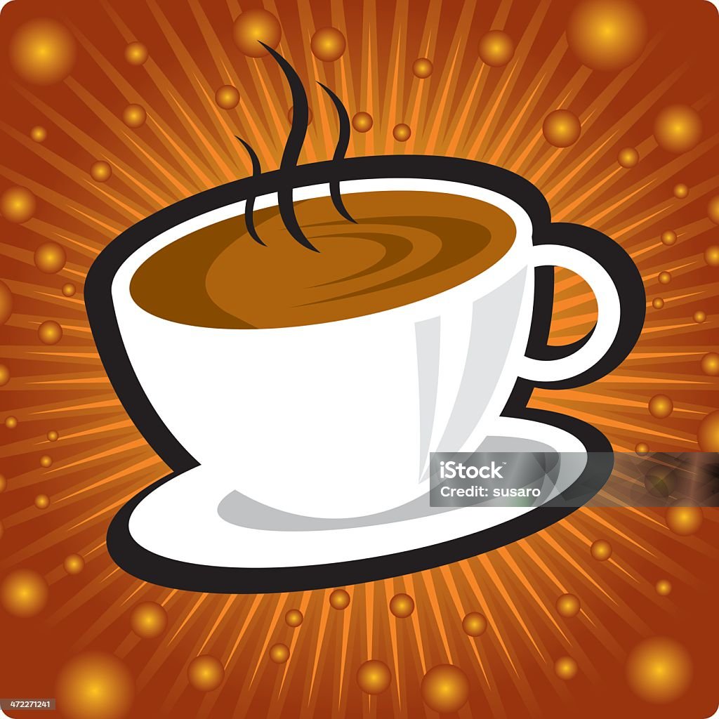 Caffè fresco per te! - arte vettoriale royalty-free di Bibita