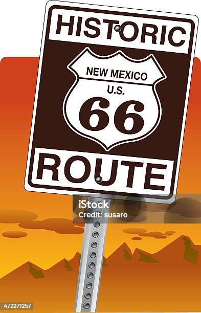 Berühmten Route Stock Vektor Art und mehr Bilder von Anhöhe - Anhöhe, Arizona, Berg