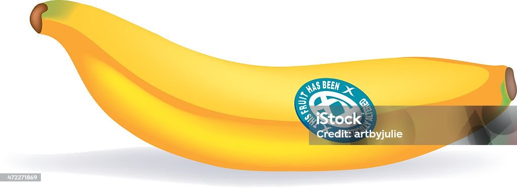 Банановый, генетически модифицированные - Векторная графика Банан роялти-фри