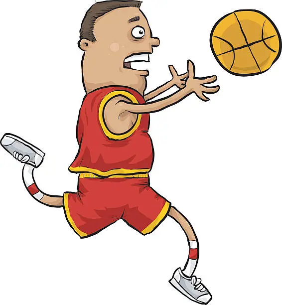 Vector illustration of Basketball Catch