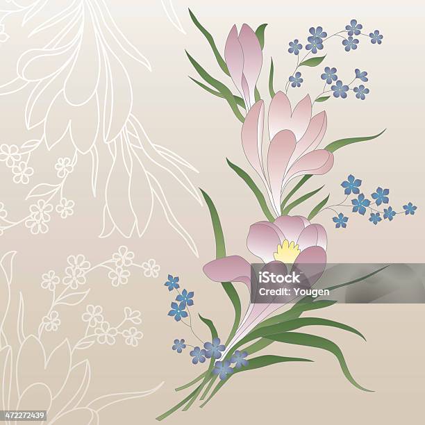 Bonito Floral Vector - Arte vetorial de stock e mais imagens de Arte - Arte, Arte e Artesanato - Arte visual, Artigo de Decoração