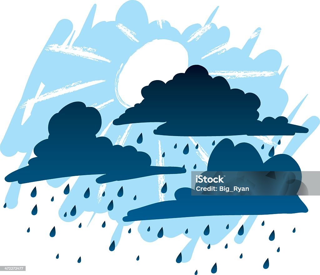 Jour de pluie - clipart vectoriel de Glace libre de droits