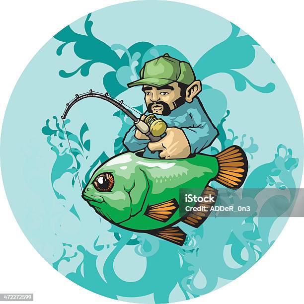 Fisherman Stock Illustration - Download Image Now - Graffiti, Fishing, Doodle