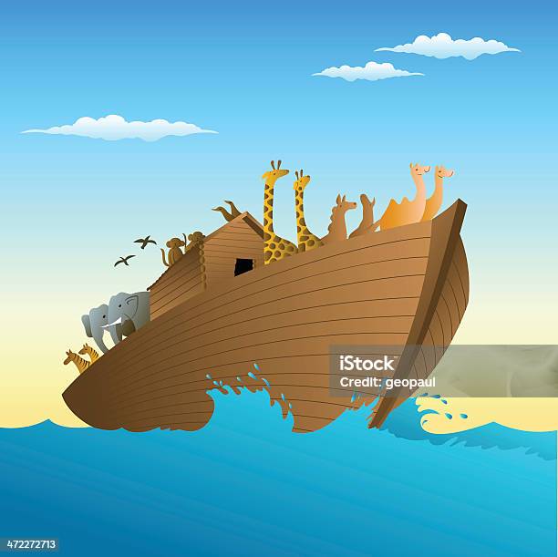 Noahs Ark Stock Illustration - Download Image Now - Ark, Noah - Religious Figure, Animal